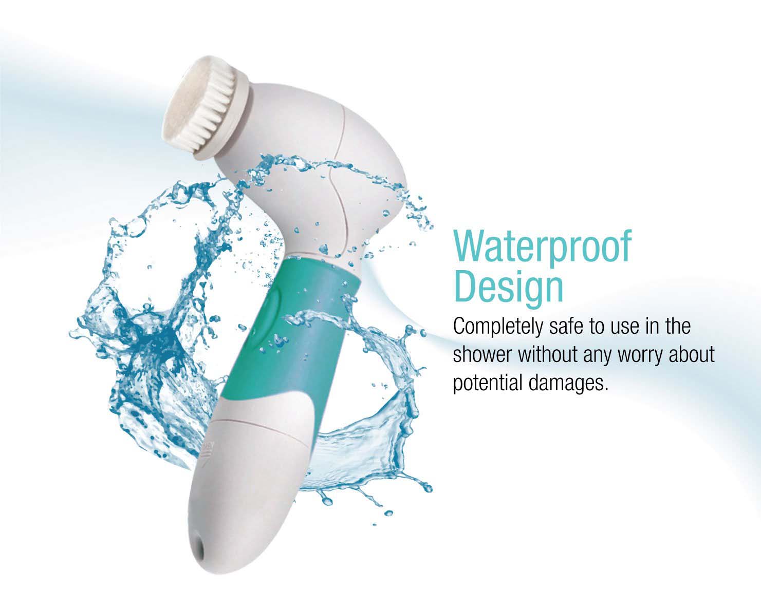 Battery Operated Multifunction Massage Facial Cleansing Brush from