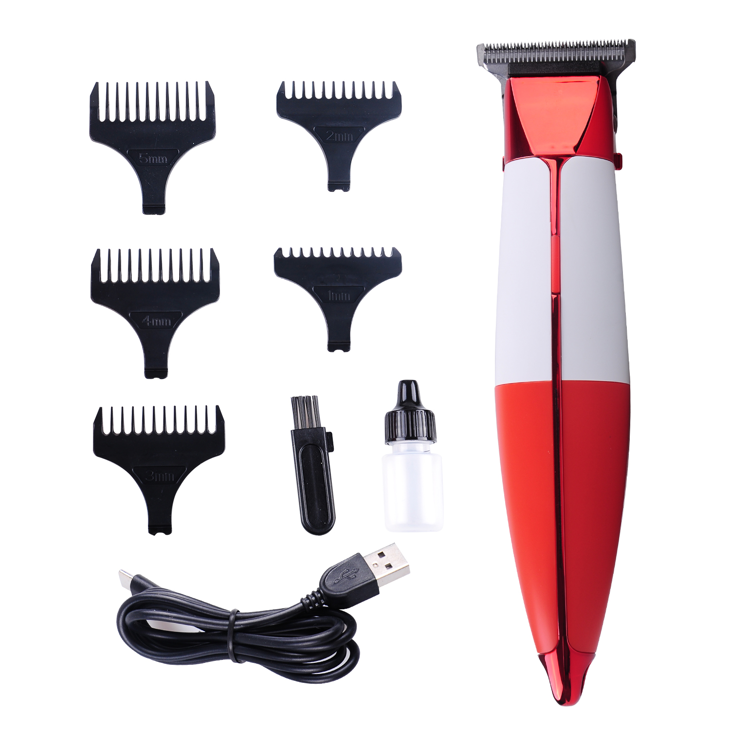 Colorful Light Waterproof Fast Charging Hair Trimmer
