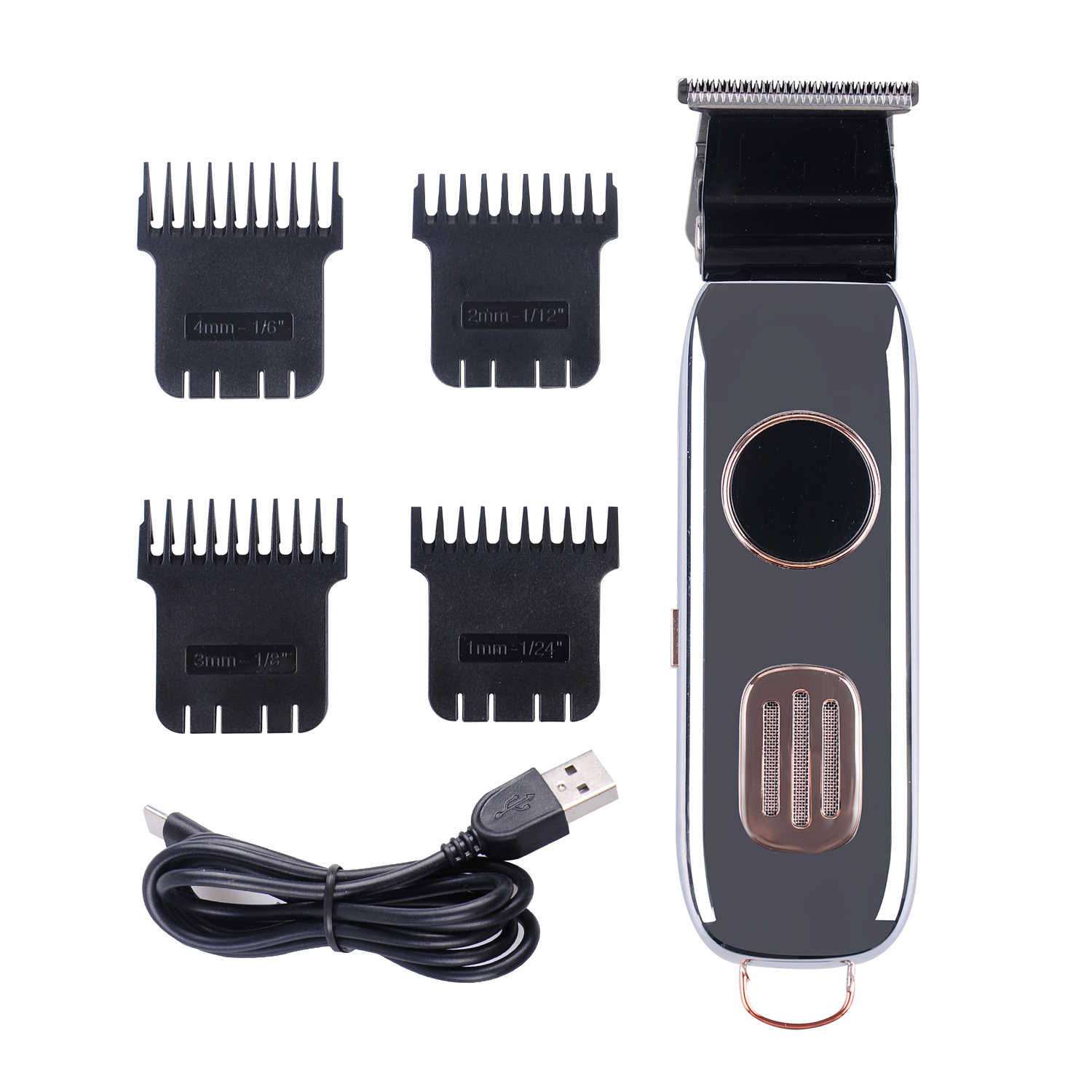 ON/OFF Switch Waterproof USB Rechargeable Hair Trimmer